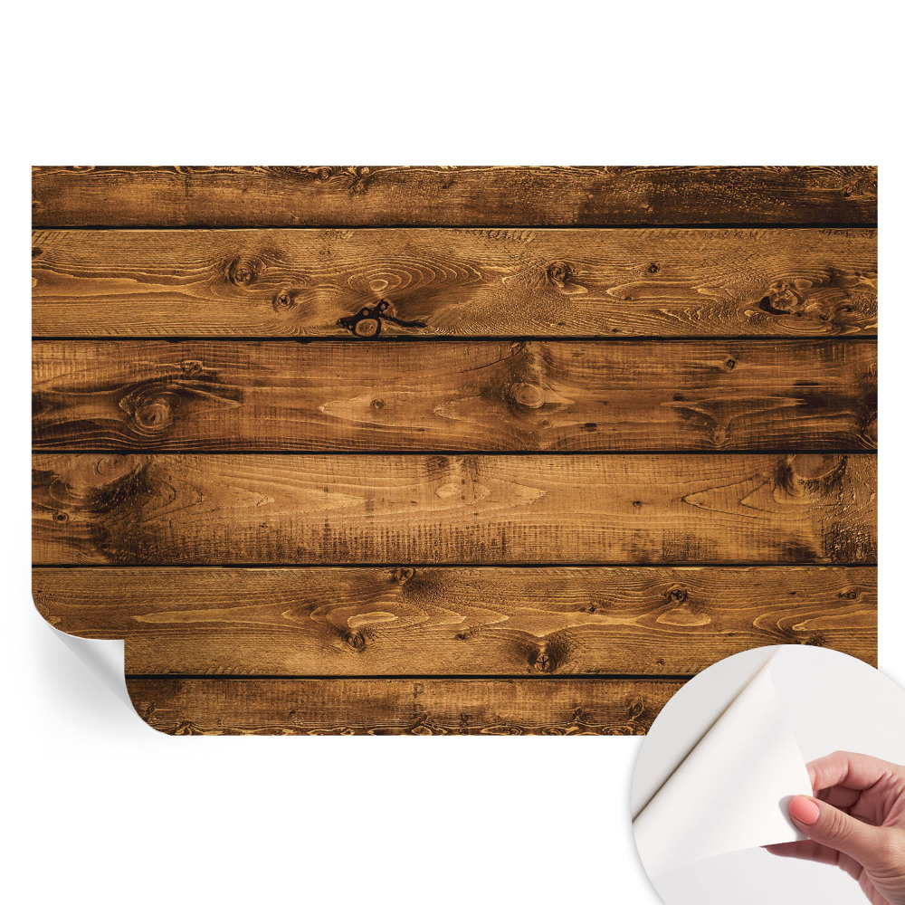 Öntapadós fotótapéta a hálószobába Fa táblák