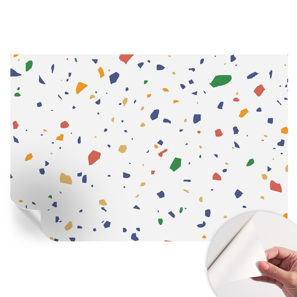 Modern fotótapéta a nappaliba Szivárvány darabok