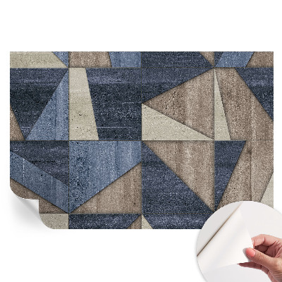 Modern fotótapéta a nappaliba Geometriai minták
