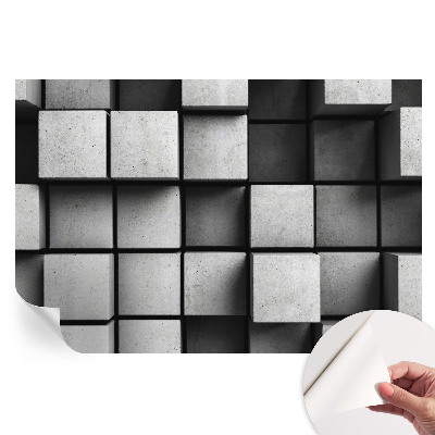 Geometriai kockák mintás öntapadós fotótapéta