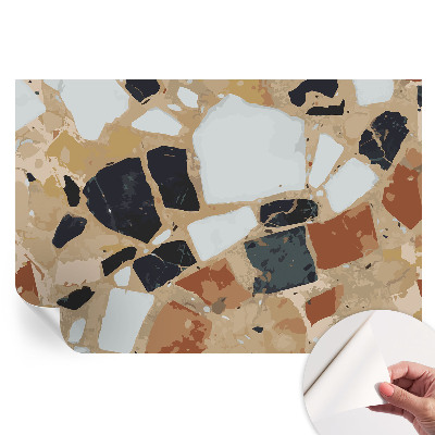 Öntapadós tapéta a nappaliba Rusztikus kövek