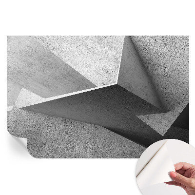 Öntapadós tapéta a nappaliba Geometriai struktúrák