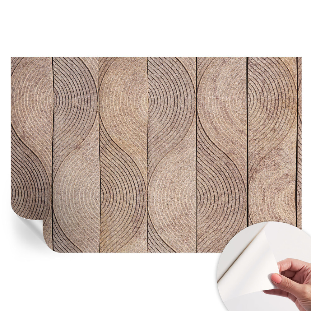 Modern fotótapéta a nappaliba Fa hullámai