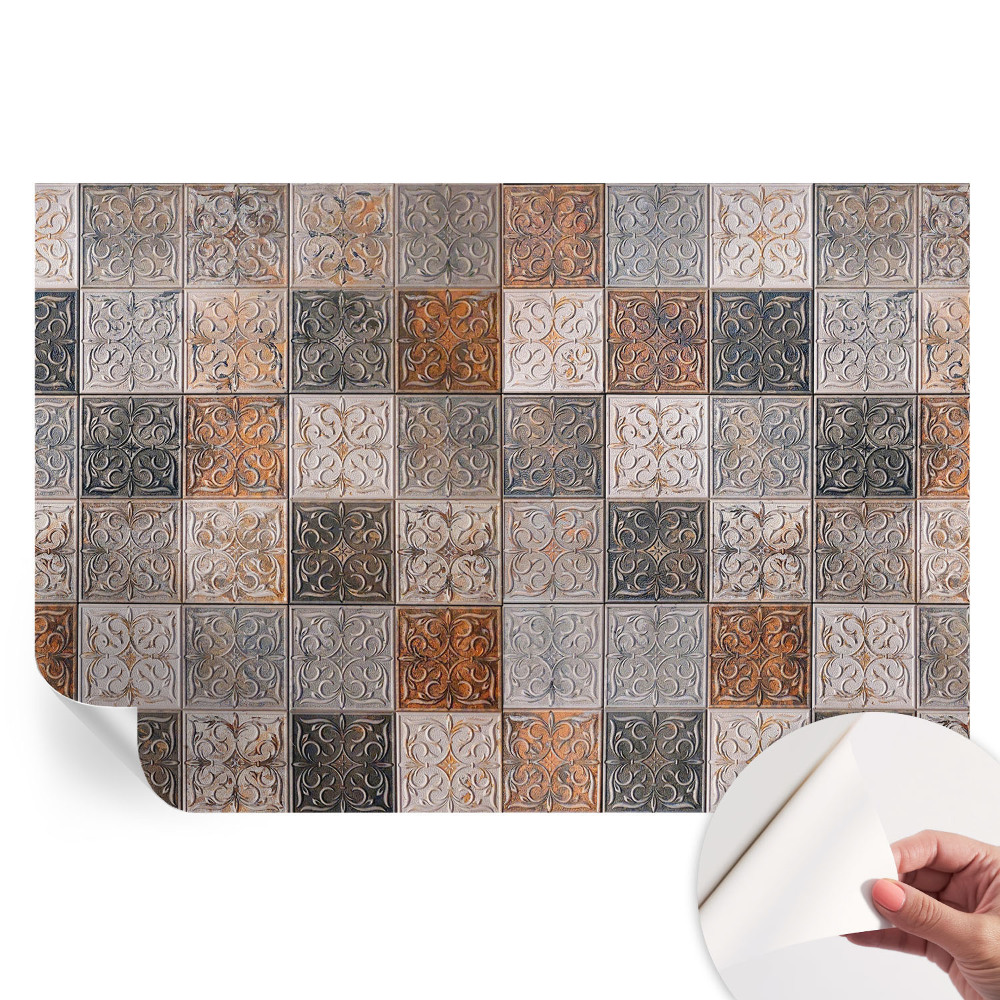 Modern fotótapéta a nappaliba Díszes csempék