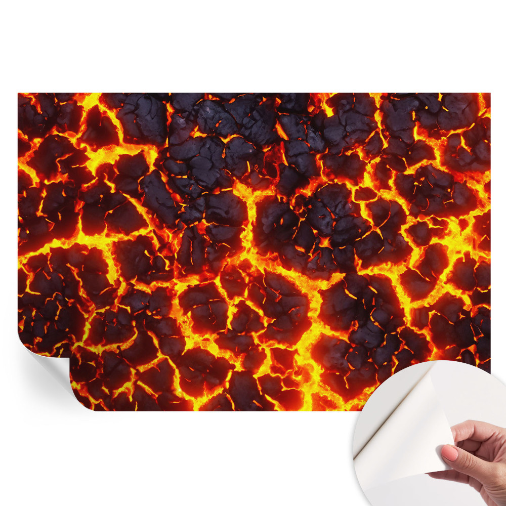 Öntapadós falfestmény Erős magma