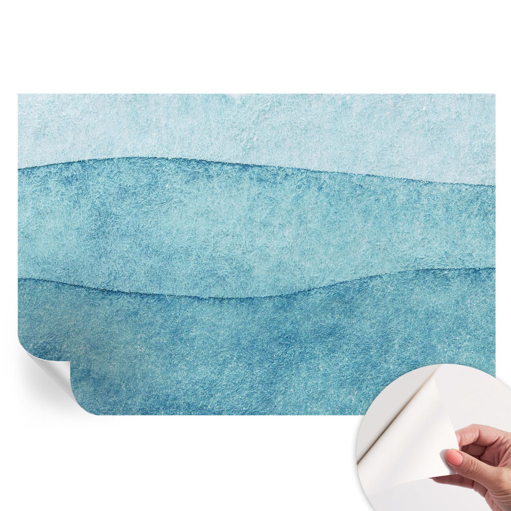 Öntapadós fotótapéta a hálószobába Kék hullámok