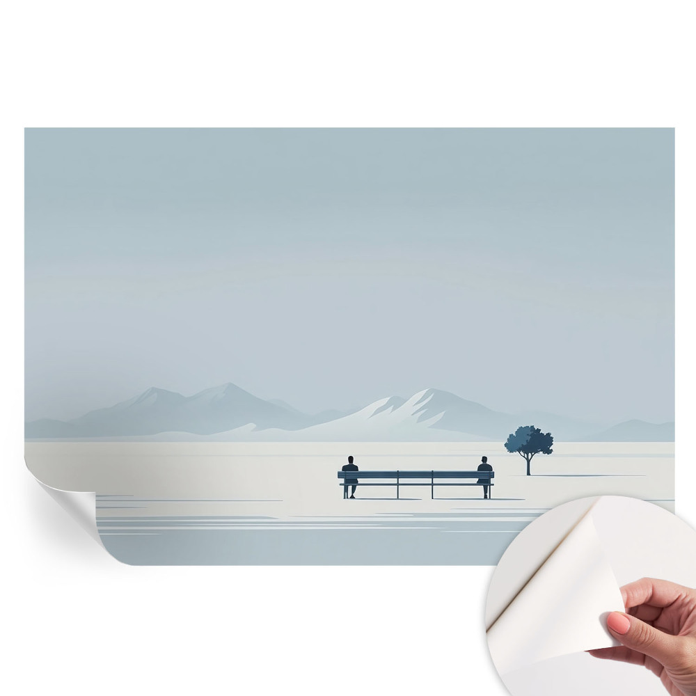 Modern minimalista tájkép fotótapéta nappaliba