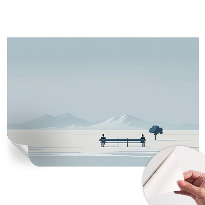 Modern minimalista tájkép fotótapéta nappaliba