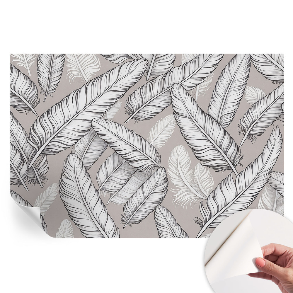 Modern fotótapéta a nappaliba Finom tollak