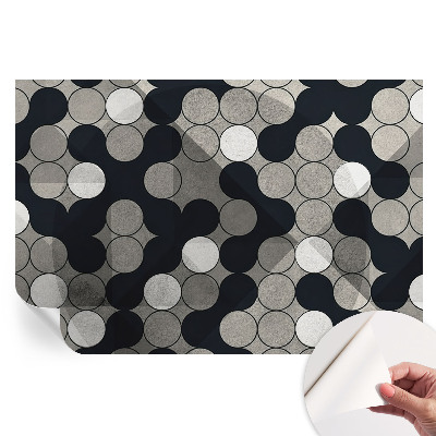Öntapadós tapéta a nappaliba Geometriai körök