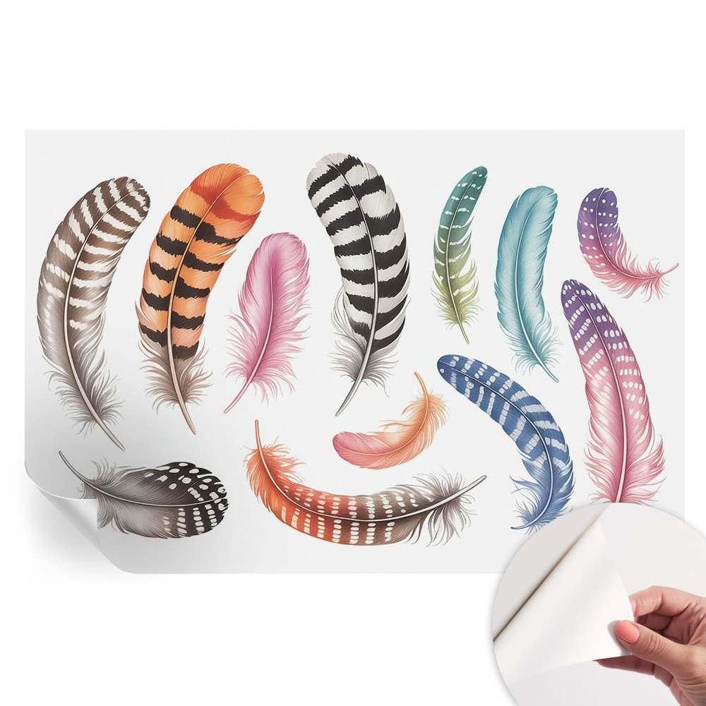 Modern fotótapéta a nappaliba Pasztell tollak