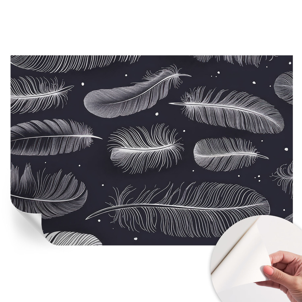 Modern fotótapéta a nappaliba Finom tollak
