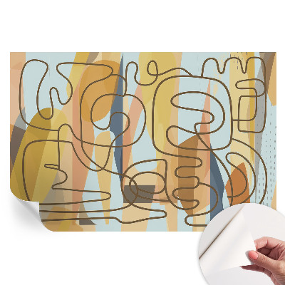 Öntapadós fotótapéta hálószobába absztrakt mintával