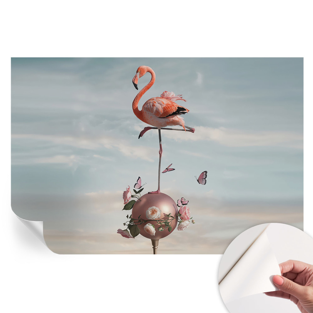 Elegáns flamingó mintás öntapadós fotótapéta