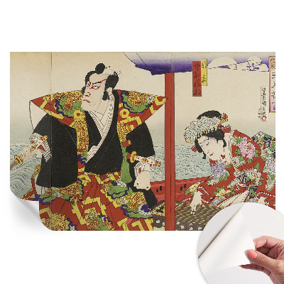 Modern fotótapéta a nappaliba Japán színház
