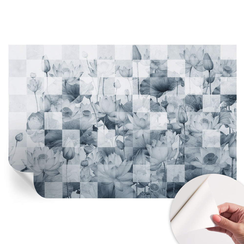 Öntapadós falfestmény Lótuszvirágok