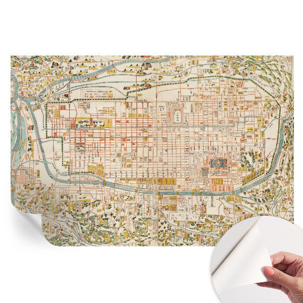 Modern fotótapéta a nappaliba Antik térkép