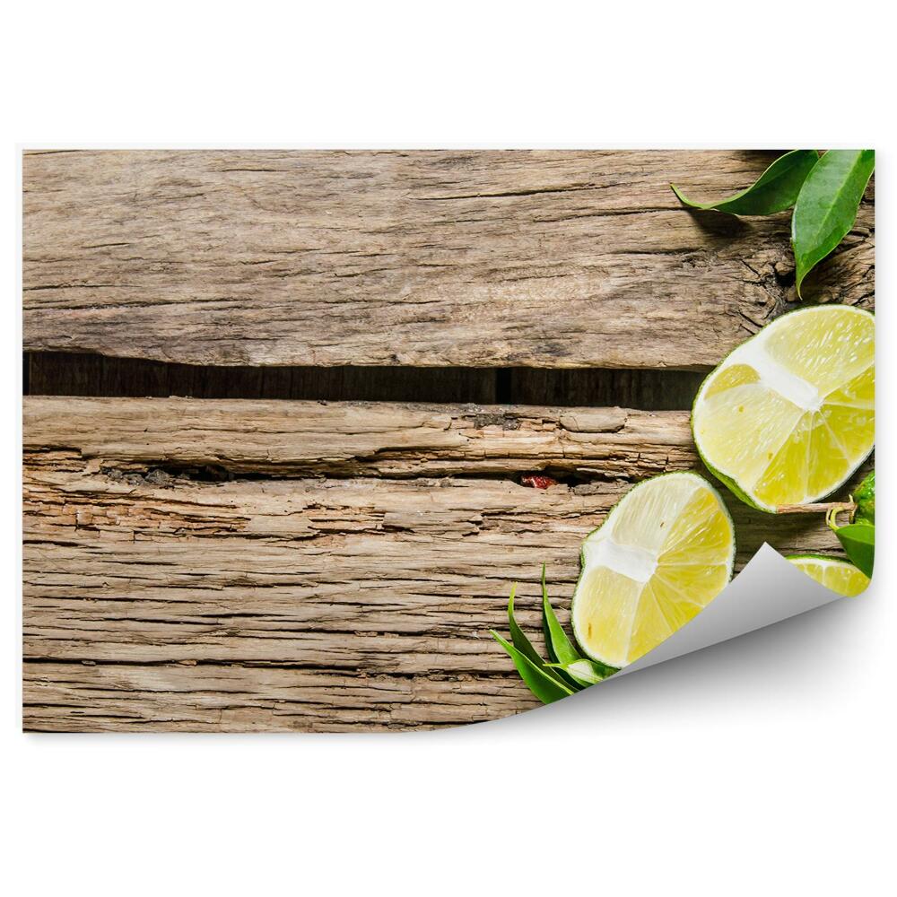 Öntapadós Fotótapéta Zöld lime szeletek