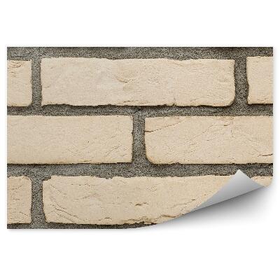 Fotótapéta Közelről látható bézs színű tégla