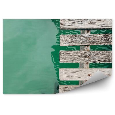 Öntapadós fotótapéta falra Fából készült híd