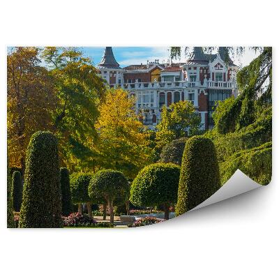 Fotótapéta Zöld ősz kertek Madrid épület