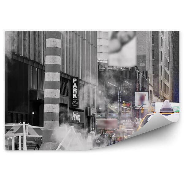 Modern fotótapéta New York-i füst utcai taxi