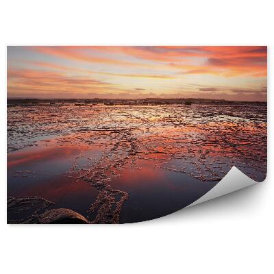 Öntapadós fotótapéta Napfelkelte Dubai zátony víz