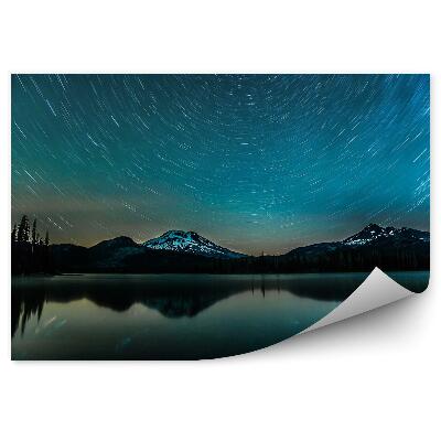 Poszter tapéta Csillagösvények egy tó felett