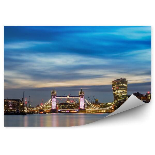 Poszter tapéta épületek felhőkarcolók ég felhők London