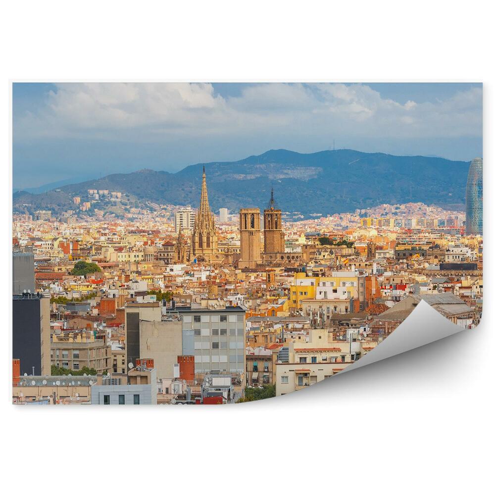 Poszter tapéta Barcelona légi felvétel