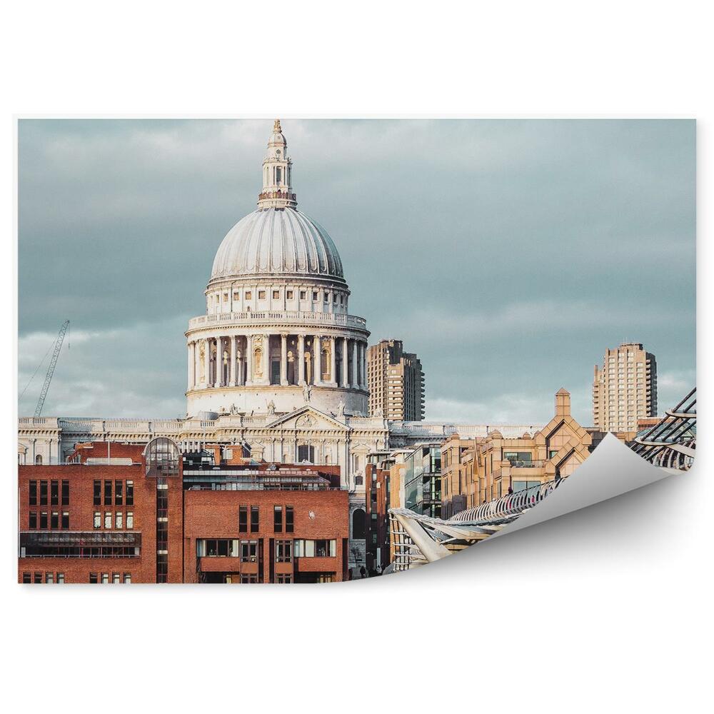Fotótapéta London város panoráma fények felhők ég
