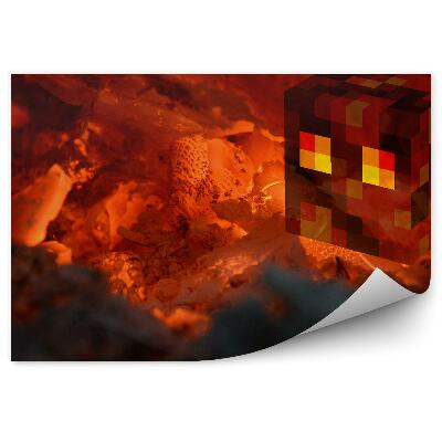 Öntapadó fotótapéta Piros kövek játék