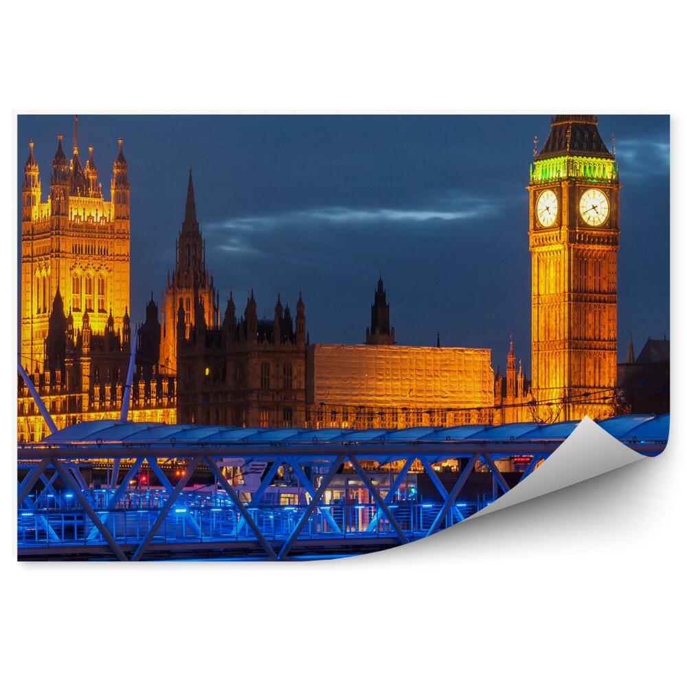 Fotótapéta London éjszakai fényei a Big Ben palotában