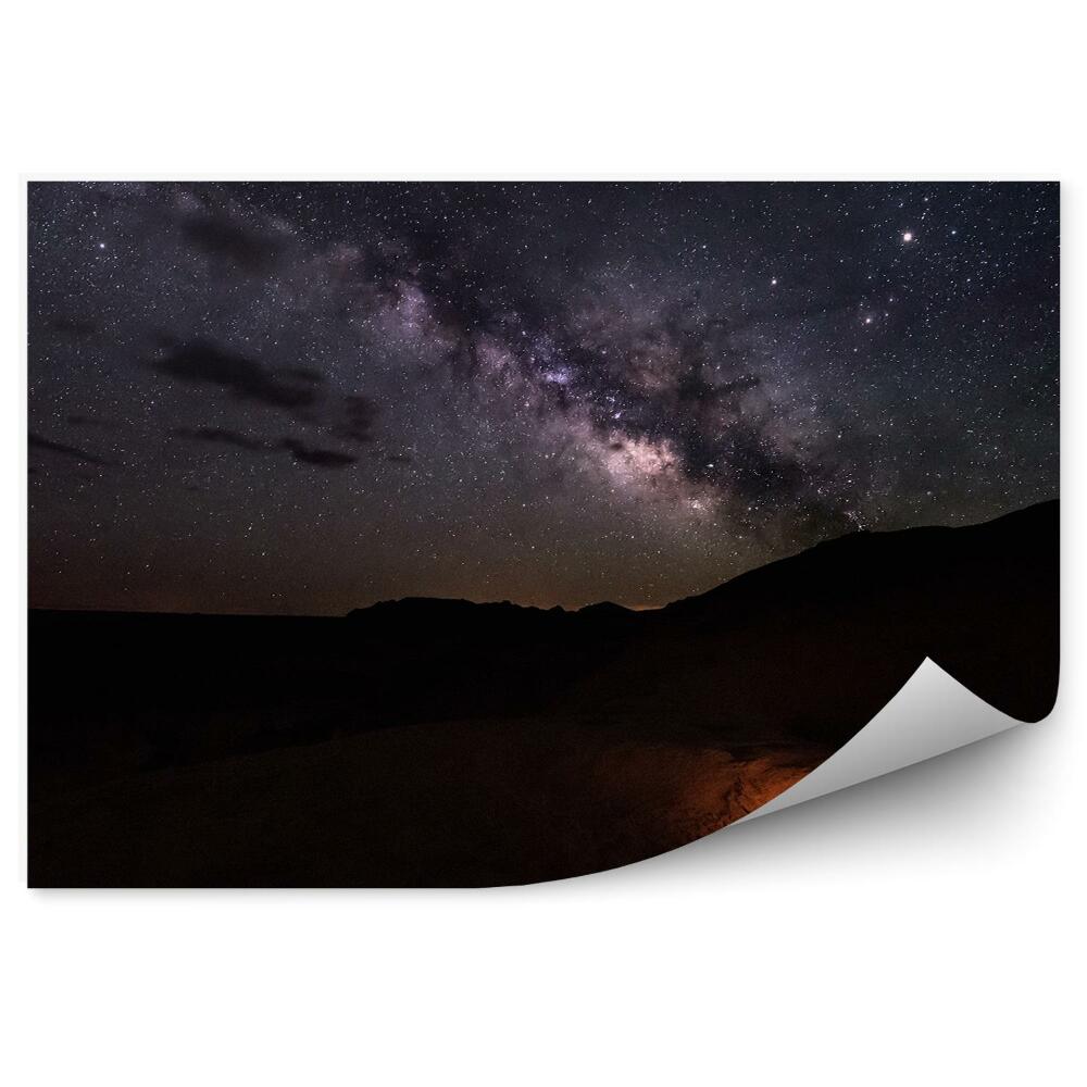 Öntapadós fotótapéta falra kemping égbolt csillagok kanyon utah usa galaxis tér
