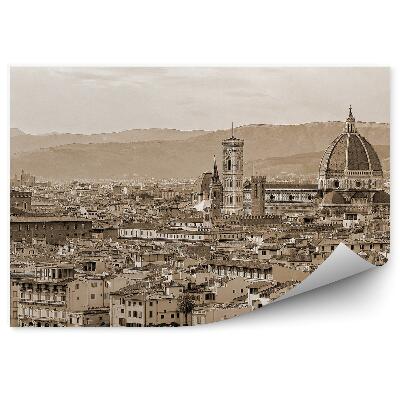 Fotótapéta szépia Firenze madártávlatból