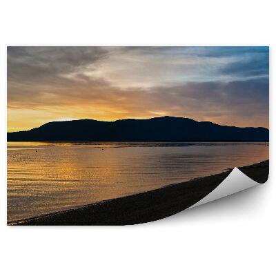 Öntapadós fotótapéta falra Naplemente san juan fa épület óceán Izland