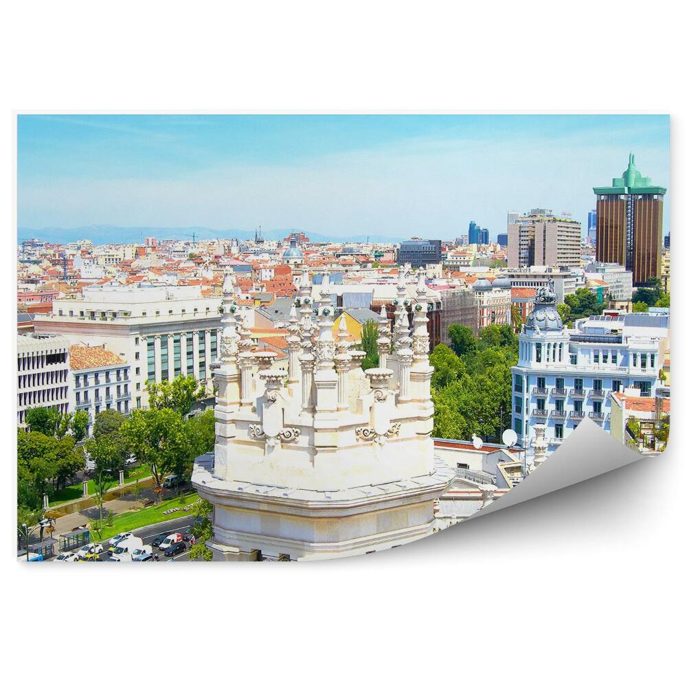 Öntapadós fotótapéta Panoráma városi épületek kilátással Madrid Spanyolországra