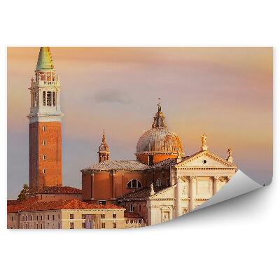 Fotótapéta Velence templom vízi hajó