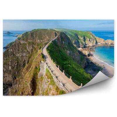 Modern fotótapéta Isthmus of Sark Csatorna-szigetek Ocean Rocks Path Nagy-Britannia