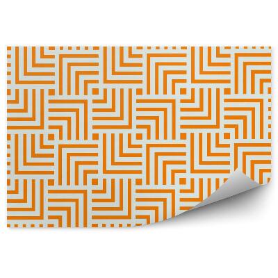 Fotótapéta Narancssárga geometriai minta