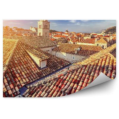 Fotótapéta Dubrovnik tetők város építése