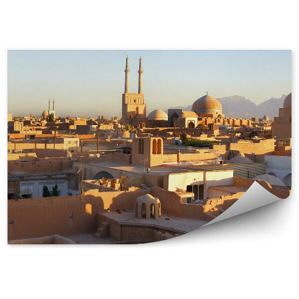 Öntapadó fotótapéta Panoráma az iráni Yazd város templomairól
