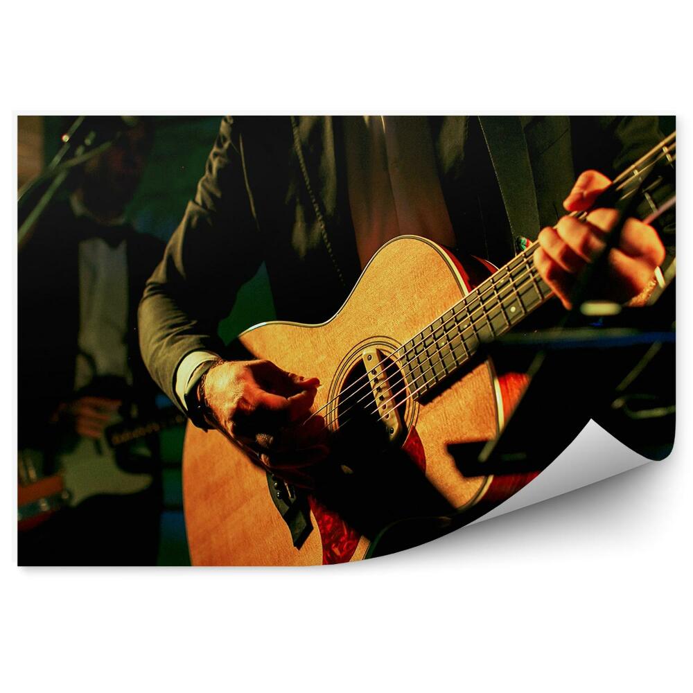 Öntapadós fotótapéta falra Öltöny klasszikus gitár koncert zene