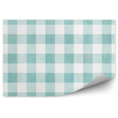 Fotótapéta Zöld rács vonalak kocka fehér háttér