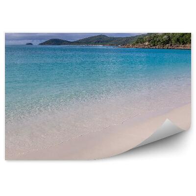 Modern fotótapéta Hajóval a sziget turisták strandjára