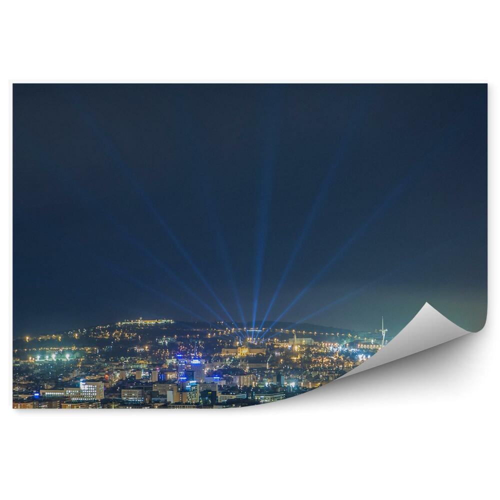 Fotótapéta panoráma Barcelona város éjszaka