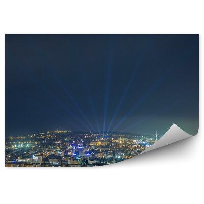 Fotótapéta panoráma Barcelona város éjszaka