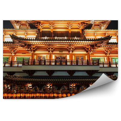 Poszter tapéta légi felvétel szingapúri égbolt felhők