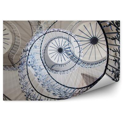 Fotótapéta Modern csigalépcső korlátokkal díszítve