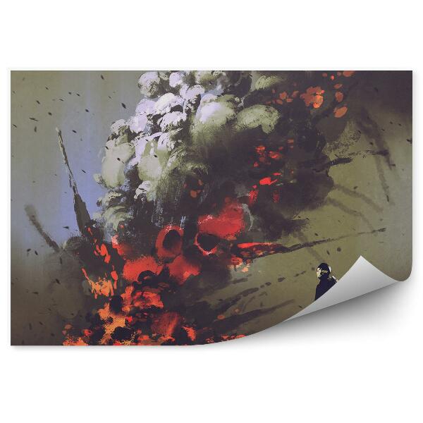 Öntapadó fotótapéta Férfi füstrobbanás